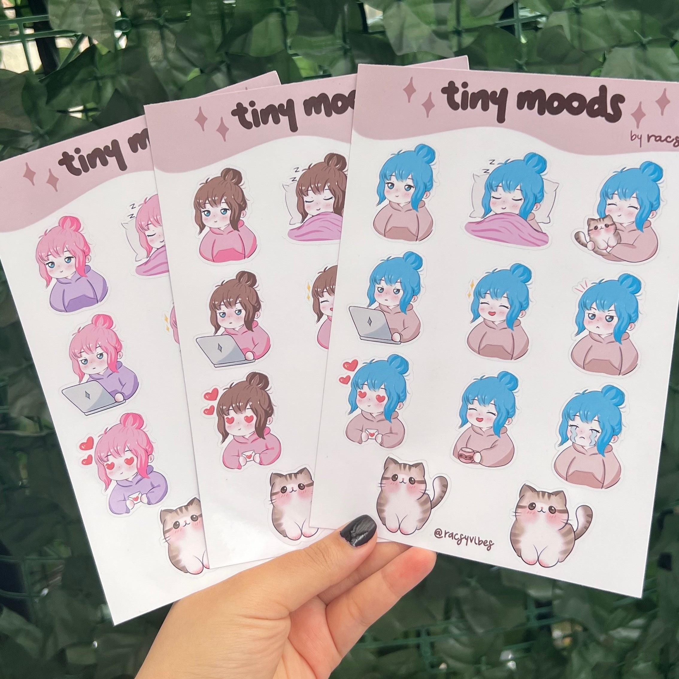 Hojita de stickers Tiny moods
