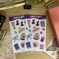 Hojita de stickers Just a girl