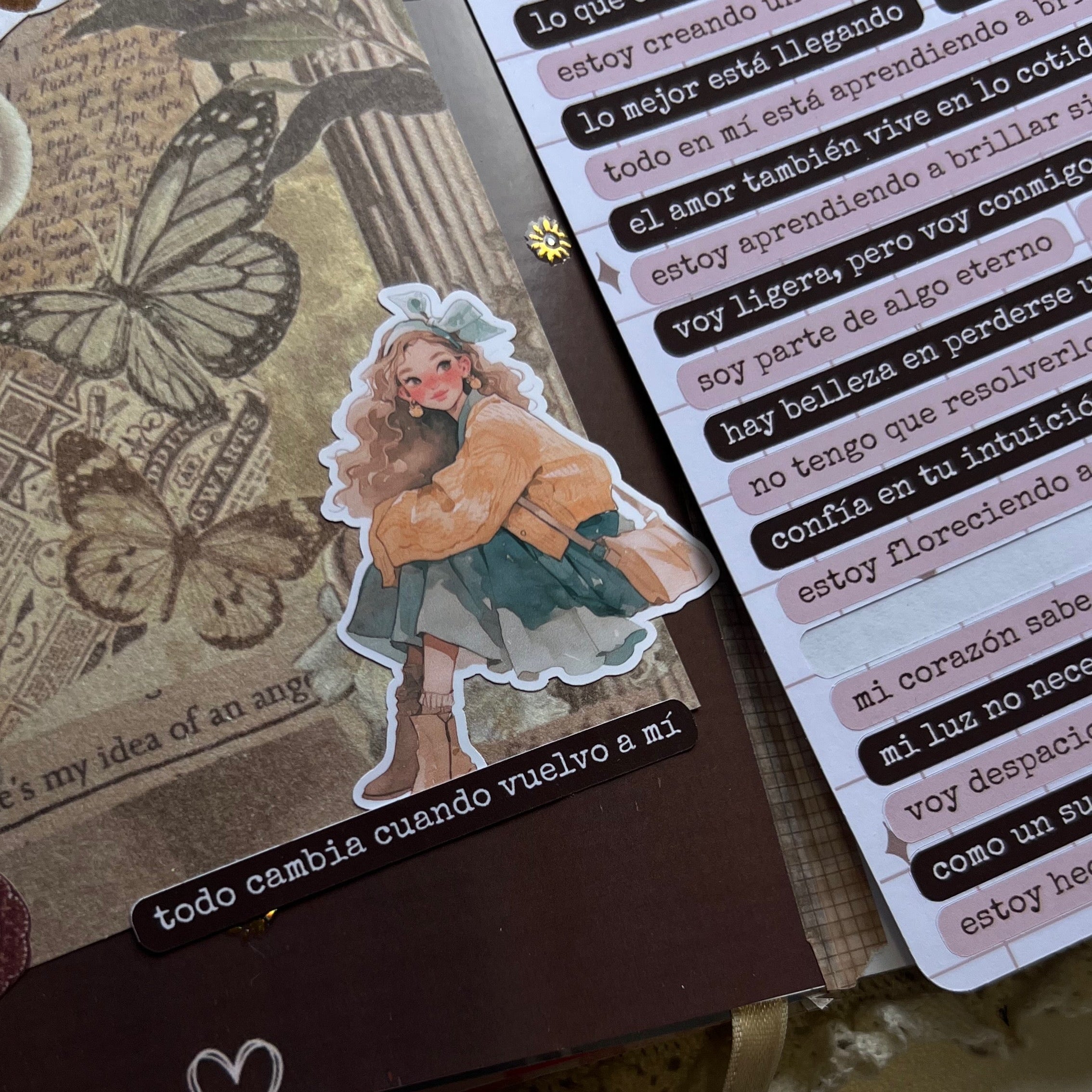Frases para el alma – Hojita de stickers