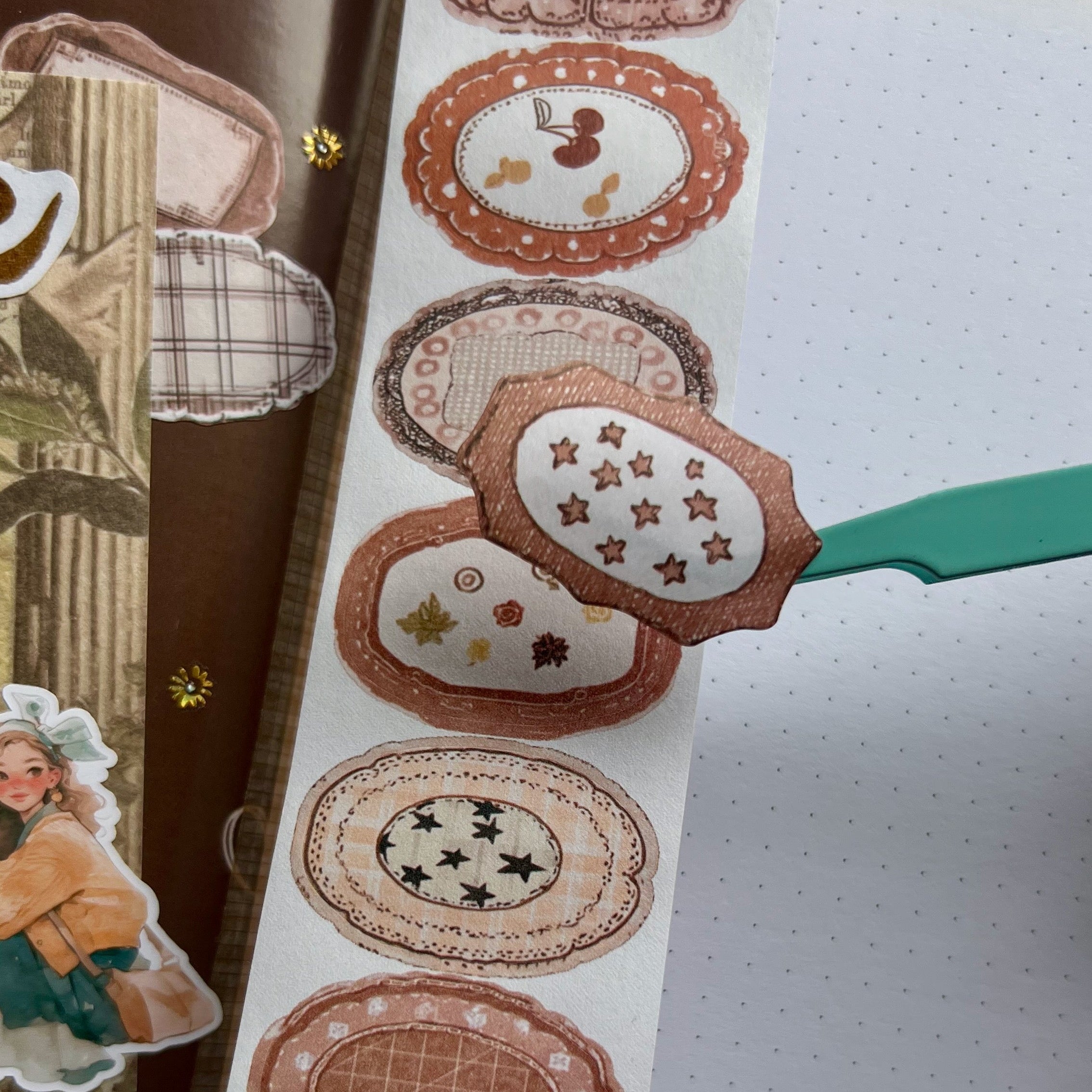Rollo de Stickers Tags Troquelados