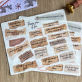Frases para el alma – Hojita de Stickers Vinilo Transparente