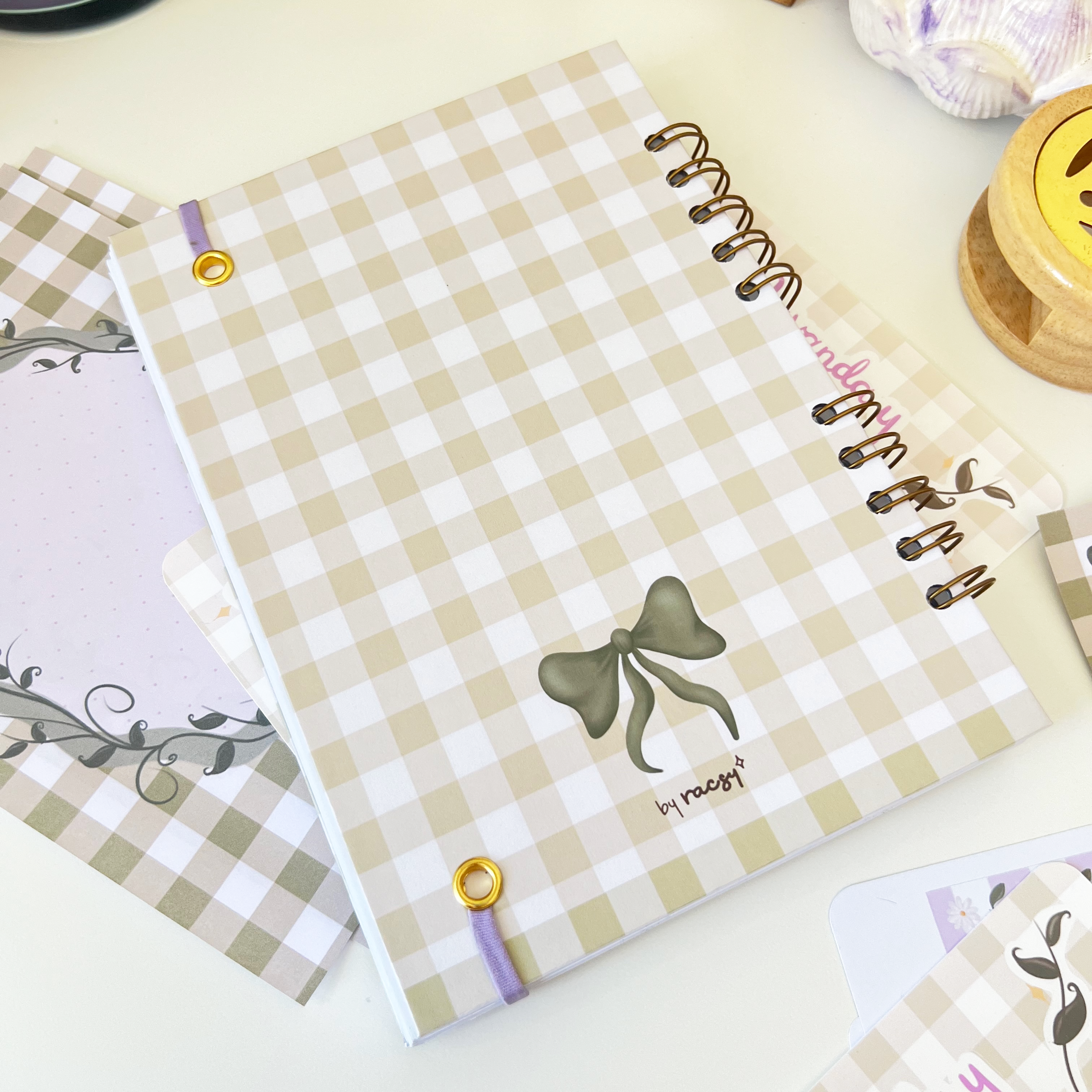 Journal Argollado – Mariposa Lila